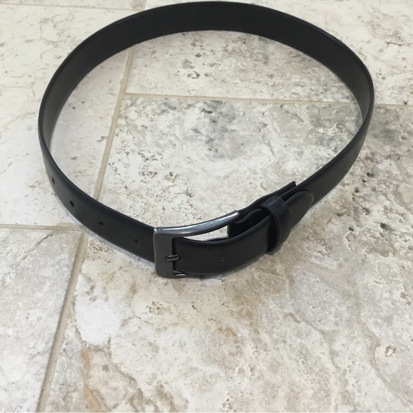 Steve Madden Black Leather Belt Boys/Men 30-32’’ belt size - Picture 1 of 1